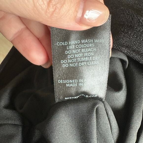 MISHA Maylee Off Shoulder Dress Black Size XXS - Picture 7 of 7